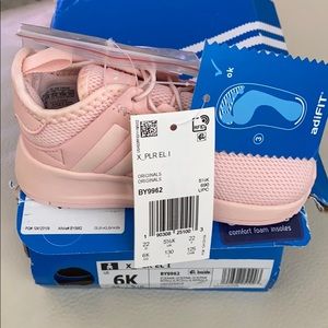 adidas Light Pink Athletic Shoes toddler